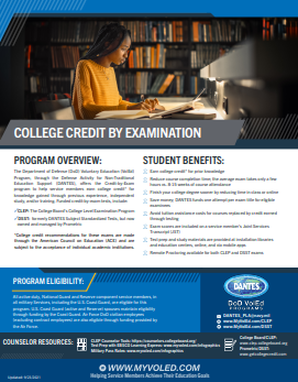 College Credit by Examination